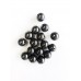 50 polished Beads of shungite 8 mm with hole